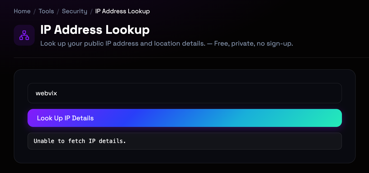 How to use IP Address Lookup online — free, fast, and private